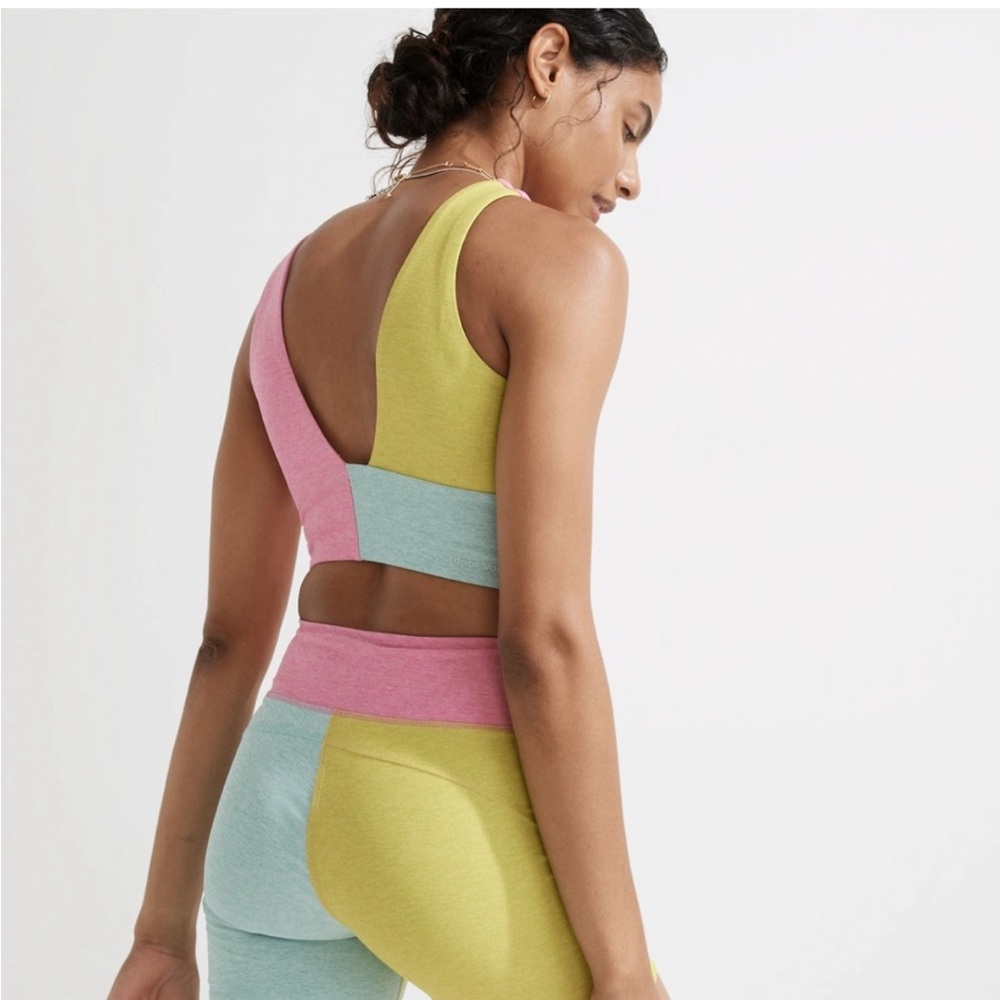 Outdoor Voices Color Block Venus Crop Top